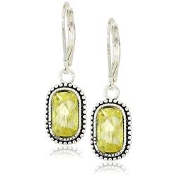 Napier Womens Drop Earrings, Yellow
