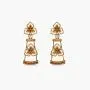 Tarinika Rukmini Kundan Gold-Plated Indian Jewelry Set with Necklace and Earrings - White Tarinika Rukmini Kundan Gold-Plated Indian Jewelry Set with Necklace and Earrings - White