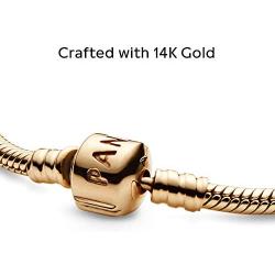 PANDORA Jewelry Moments Gold Clasp Charm Gold 14K Bracelet