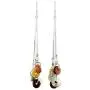 NOVICA .925 Sterling Silver Jade and Rainbow Moonstone Waterfall Earrings, Between Nations NOVICA .925 Sterling Silver Jade and Rainbow Moonstone Waterfall Earrings, Between Nations