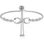 DESIMTION Infinity Bracelet for Women,Charm Symbol Adjustable Bracelets for Women Mothers Day Birthday Gifts for Women Mom Girls Girlfriends