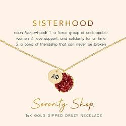 Sorority Shop Alpha Phi Sisterhood Druzy Necklace