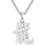 Gold IDEA Hip Hop 14K Gold Plated/White Gold Plated Fully Iced Out Dragon Symbol Chinese Character Pendant with 2.5mm Stainless Steel Franco Chain Necklaces for Men Women Gold IDEA Hip Hop 14K Gold Plated/White Gold Plated Fully Iced Out Dragon Symbol Chinese Character Pendant with 2.5mm Stainless Steel Franco Chain Necklaces for Men Women