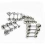 8Pairs 20g Ear Cartilage Helix Surgical Stainless Steel Tiny Ball Round Cubic Zirconia Stud Earrings for Women Men Tragus Barbell Flat Screw Backs Hypoallergenic Piercing Jewelry Set 3mm 4mm 5mm 6mm