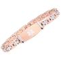 linnalove Lady Medical Alert id Bracelets-Stainless Steel Medical Bracelets for Women-7.5''