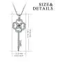 Sterling Silver Celtic Jewelry for Women, Love Knot Irish Key Pendant Necklace Christmas Gifts for Her Sterling Silver Celtic Jewelry for Women, Love Knot Irish Key Pendant Necklace Christmas Gifts for Her