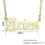 2Pcs Old English Zodiac Necklaces, 18K Gold Silver 12 Constellation Pendant Necklace for Women Girls, Horoscope Astrology Letter Necklace Birthday Gift 2Pcs Old English Zodiac Necklaces, 18K Gold Silver 12 Constellation Pendant Necklace for Women Girls, Horoscope Astrology Letter Necklace Birthday Gift