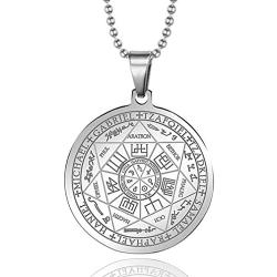 The Seal of The Seven Archangels Amulet Pendant Necklaces Gabriel Uriel Jewelry Gift Witch Pagan Jewelry