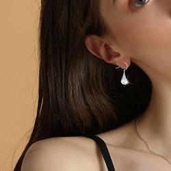 Sllaiss Made with Swarovski Crystals Teardrop Dangle Earrings for Women 925 Sterling Silver French Hook Earrings Hypoallergenic Jewelry Gift