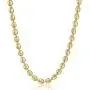 Trendsmax 7mm Coffee Beans Link Chain Necklace Gold Plated Stainless Steel Twisted Rope Chain for Men Women Hip Hop Rappers Necklace