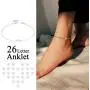 FaithHeart Women Anklet with Initials Stainless Steel/18K Gold Plated Letter Ankle Bracelet for Teen Girls Summer Jewelry-Can Engrave