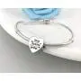 Heart Charm Fit Charms Bracelet Christian Bible Verse Charm Prayer Faith Religious Jewelry Gifts for Women Girls
