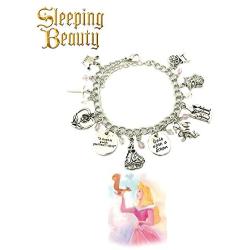 Athena Brands Sleeping Beauty Charm Bracelet Quality Cosplay Jewelry Movie Book Series with Gift Box