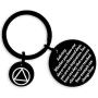 Kivosliviz Sober Gifts Keychain Na Recovery Gifts for Alcoholics Recovering Sober Jewelry Sobriety Keychain