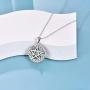 YFN Sterling Silver Pentagram Pentacle Necklace Celtic Star Moon Pendant Wiccan Jewelry Gifts for Women Men