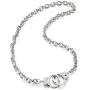 COOLSTEELANDBEYOND Mens Womens Link Chain Handcuff Necklace Silver Color, 26.8 inches Rope Chain, Punk Rock COOLSTEELANDBEYOND Mens Womens Link Chain Handcuff Necklace Silver Color, 26.8 inches Rope Chain, Punk Rock