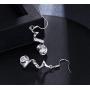 Rakumi Crystal Dangling Earrings Womens Elegant Wedding Bridal Earrings Party Jewelry