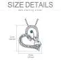 AOBOCO 925 Sterling Silver Elephant Mother Daughter Love Heart Pendant Necklace with Austrian Crystal AOBOCO 925 Sterling Silver Elephant Mother Daughter Love Heart Pendant Necklace with Austrian Crystal