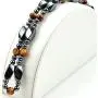 PURPLE WHALE Fashion Jewelry Men Women Magnetic Hematite Twist Bead Tiger Eye Gemstone Necklace - 91183