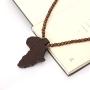 Wooden bead necklace big Pendant
