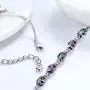 Aurora Tears Charm Bracelet Crystal Rainbow Topaz 925 Sterling Silver Bracelets Women Gift Crystal Cubic Zirconia Girls Jewelry