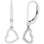 Dazzlingrock Collection 0.05 Carat (ctw) Round White Diamond Ladies Heart Dangle Earrings, Available in 10K/14K/18K Gold & 925 Sterling Silver Dazzlingrock Collection 0.05 Carat (ctw) Round White Diamond Ladies Heart Dangle Earrings, Available in 10K/14K/18K Gold & 925 Sterling Silver
