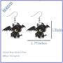 BEKECH How to Train Your Dragon Inspired Jewelry Luna And Toothless Charm Earrings TV Movies Show Light Fury Night Fury Toothless Jewelry for Dragon Lovers Girls Women