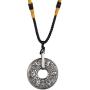 JAJAFOOK Mens Stainless Steel Tibetan Buddhist Mantra Om Mani Padme Hum Prayer Pendant Necklace