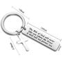 POTIY Christian Gift Religious Jewelry Bible Verse Keychain The Will of God Will Never Take You Where The Grace of God Will Not Protect You Church Friend Gift