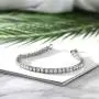 Gem Stone King 10.00 Ct Round Cut Stunning Cubic Zirconia CZ 7 Inch Tennis Bracelet for Women