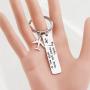 Fly Safe I Need You Here With Me Keychain Pilot Flight Attendant Gift Long Distance Jewelry Airplane Jet Traveler Gift