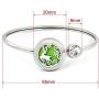 VENDAB Reindeer Bracelet Stainless Steel Magnetic Aromatherapy Essential Oils Diffuser Reindeer Bangle Jewelry: Calming Relaxation Christmas Holiday Bracelet for Women and Girls