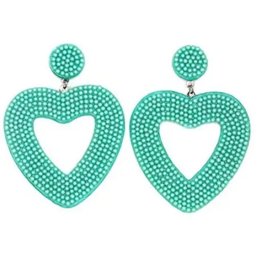 Heart-shaped Beaded Drop Earrings Handmade Seed Bead Hoop Dangle Earrings Bohemia Geometric Square Beads Statement Earring for Women Girls Valentines Day Jewelry Heart-shaped Beaded Drop Earrings Handmade Seed Bead Hoop Dangle Earrings Bohemia Geometric Square Beads Statement Earring for Women Girls Valentines Day Jewelry