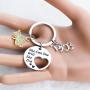 UJIMS Sorority Gift Pink and Green Charm Bracelet She Can She Will So She Did Inspirational Paraphernalia Graduation Gift for Women Girl