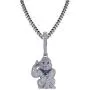 GUCY Iced Out Gold Plated Big Monkey Chain Animal Pendant Necklace Men Stainless Steel Rope Chain GUCY Iced Out Gold Plated Big Monkey Chain Animal Pendant Necklace Men Stainless Steel Rope Chain