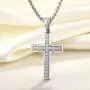 YL Mens Cross Necklace 316L Stainless Steel Jesus Ankh Pendant Rolo Chain Jewelry YL Mens Cross Necklace 316L Stainless Steel Jesus Ankh Pendant Rolo Chain Jewelry