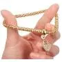3PCS Gold/Silver/Rose Gold Corn Chain Bracelet Crystal Multilayer Charms stretch bracelet For Women Girls