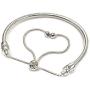 Authentic Bolenvi 925 Sterling Silver Adjustable Size Clip On/Off Bracelet compatible with Pandora Beads Charms