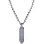Moca Jewelry Iced Out Skateboard Pendant Necklace 18K Gold Plated Bling CZ Simulated Diamond Hip Hop Rapper Chain Necklace for Men Women