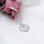 SEIRAA Otter Necklace Sea Otter Heart Pendant Necklace for Otter Lovers Otterly in Love with You Forever Birthday