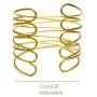 OCTCHOCO Simple Gold Swirl Arm Cuff Fashion Armlet Armband Bangle Bracelet 2.8'' Adjustable OCTCHOCO Simple Gold Swirl Arm Cuff Fashion Armlet Armband Bangle Bracelet 2.8'' Adjustable