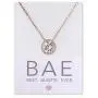 A+O Gift for Mom, Aunt, Grandma - Solitaire Halo Necklace in Gold, Rose Gold, Silver