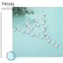 Yikisdy Bride Wedding Necklace Earrings Set Bridal Crystal Necklaces Jewelry Rhinestones Pearl Choker Necklace Accessories for Women and Girls (1) (1)