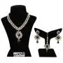 MUCH-MORE Unique Crystal Stone & Kundan CZ Stone Indian Bollywood Traditional Necklace Set for Women MUCH-MORE Unique Crystal Stone & Kundan CZ Stone Indian Bollywood Traditional Necklace Set for Women