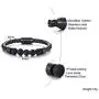 XUANPAI Personalized Custom Name Initial Lava Rock Bracelet Genuine Leather Bracelets with Magnetic Clasp XUANPAI Personalized Custom Name Initial Lava Rock Bracelet Genuine Leather Bracelets with Magnetic Clasp