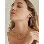 Small Hoop Earrings 14k Gold Plated Huggie Hoop Earrings with Dainty Dangling Cross for women Hypoallergenic Jewelry Gift