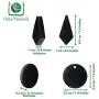 Shungite Pendant Necklace Set, Gift Set of Trendy Shungite Jewelry | Authentic Karelian Shungite Crystals Shungite Pendant Necklace Set, Gift Set of Trendy Shungite Jewelry | Authentic Karelian Shungite Crystals