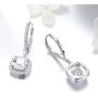 Earrings for Woman 925 Sterling Silver With Blue Crystal