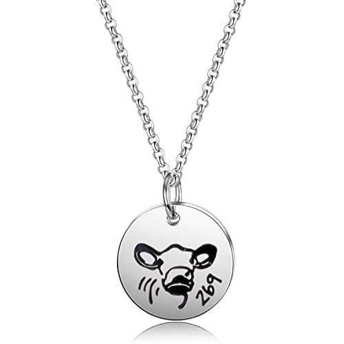 269 Cow Vegan Necklace Animal Activism Jewelry Vegetarian Gift