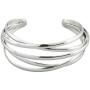 LuckyLy Bangle Marvelous Open Cuff Style Bracelet For Women, Silver and Gold, One Size Fits All